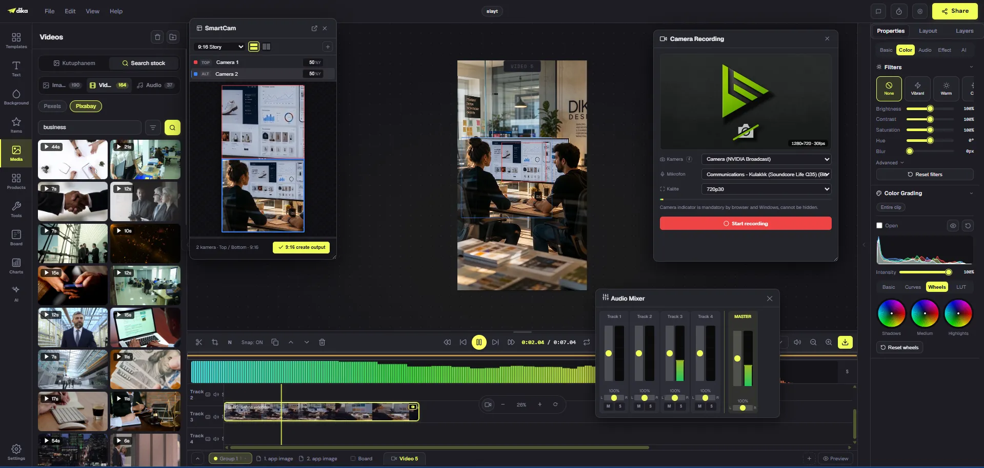 Dika Studio video editor