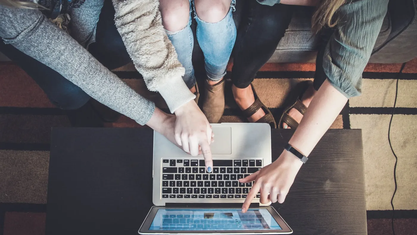 Team coordinating website updates and maintenance tasks