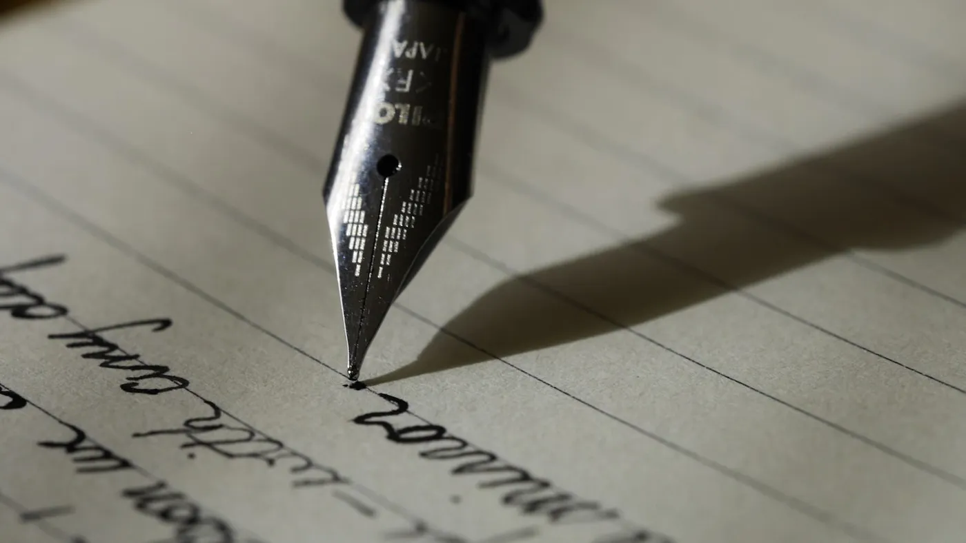 Writer drafting email content for a service business sequence