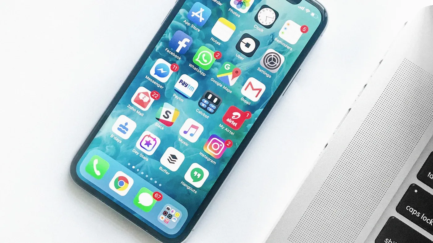 Phone showing a local business text campaign planning workflow