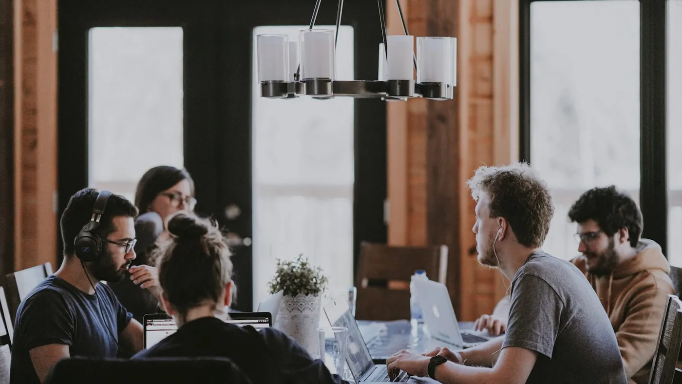 Collaboration meeting about layout, proof, and call-to-action flow